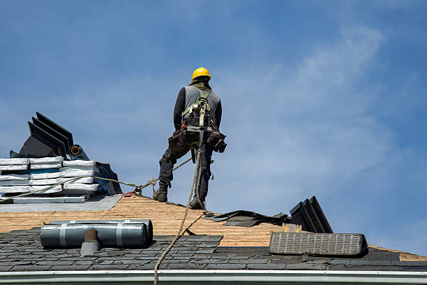 Professional Roofing technician working in Ashland, CA